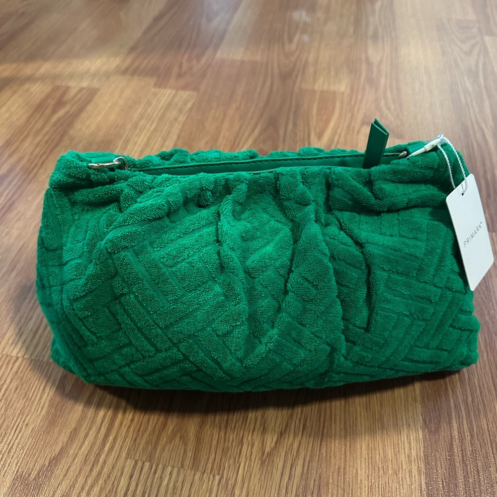 Green Textured clutch